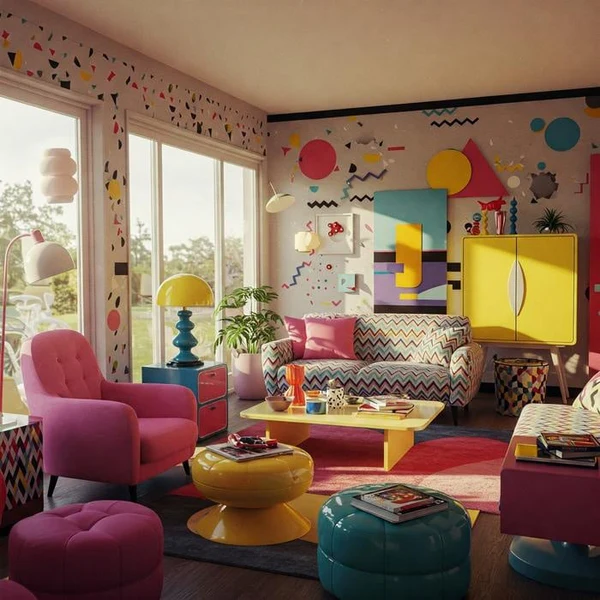 Example of Memphis' interior design